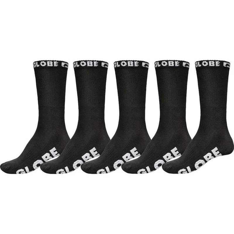 Quantité Limitée CHAUSSETTES GLOBE BLACKOUT CREW (5 PACK)