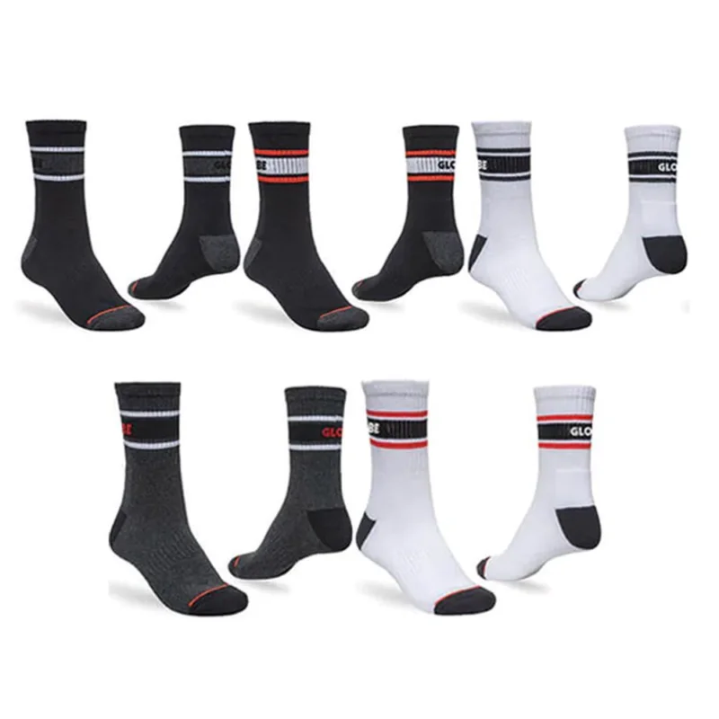 Seulement Aujourd'hui CHAUSSETTES GLOBE TRIPLE STRIPE CREW (5 PACK)