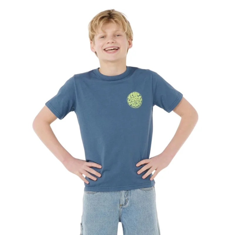 Top Vente T-SHIRT RIP CURL WETSUIT ICON TEE -KIDS