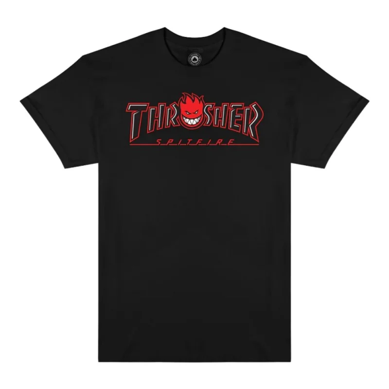 T-SHIRT THRASHER X SPITFIRE - BIG HEAD OUTLINE Meilleur Prix