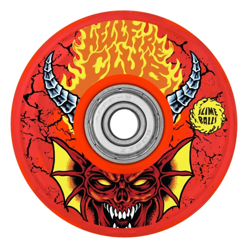Vente Directe ROUES SANTA CRUZ STRANGER THINGS HELLFIRE CLUB LIGH 66MM