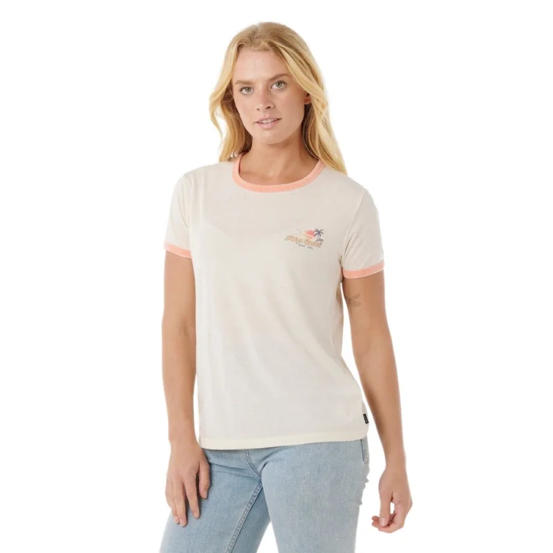 T-SHIRT RIP CURL SWELL LINES RINGER Quantité Limitée