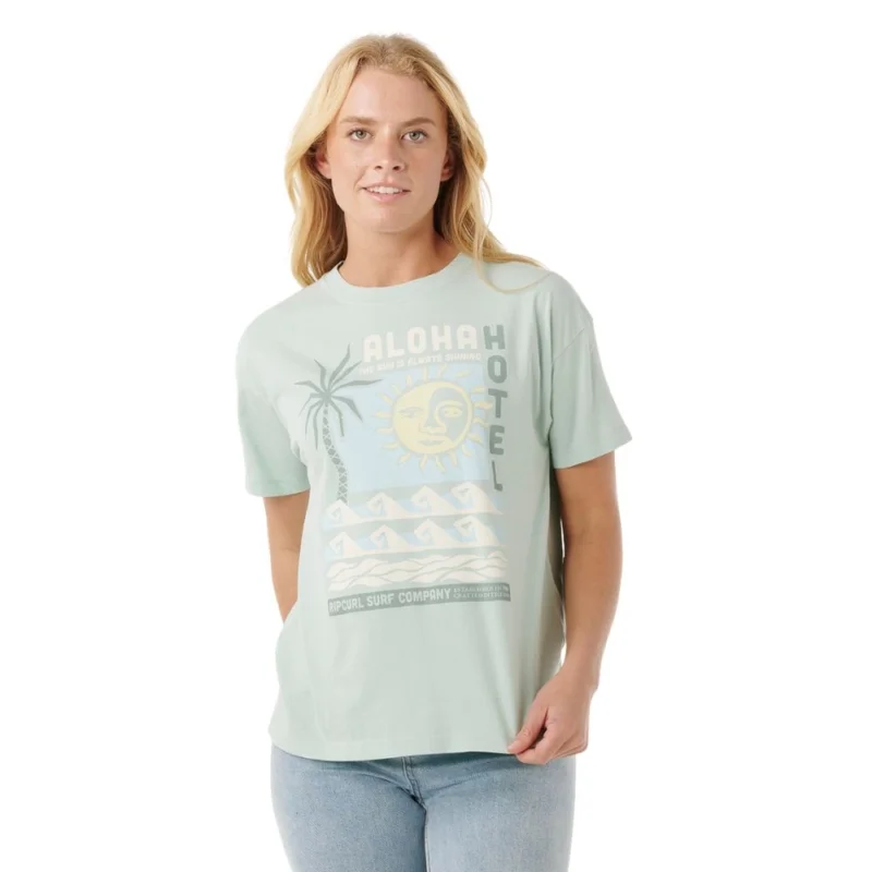 Prix Choc T-SHIRT RIP CURL ALOHA HOTEL RELAXED