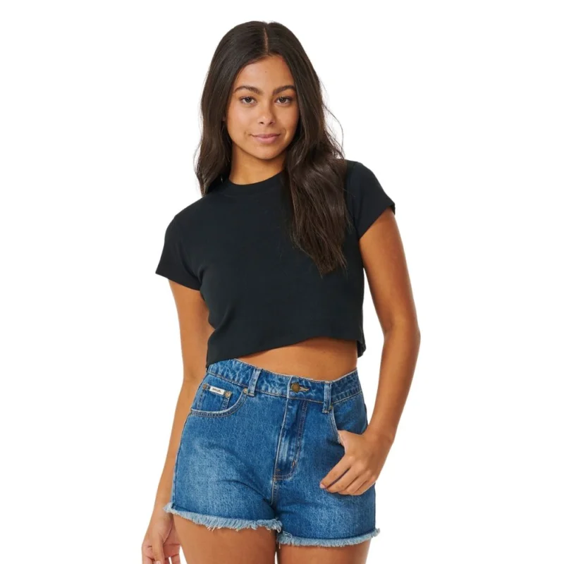 T-SHIRT RIP CURL CLASSIC RIBBED Soldes