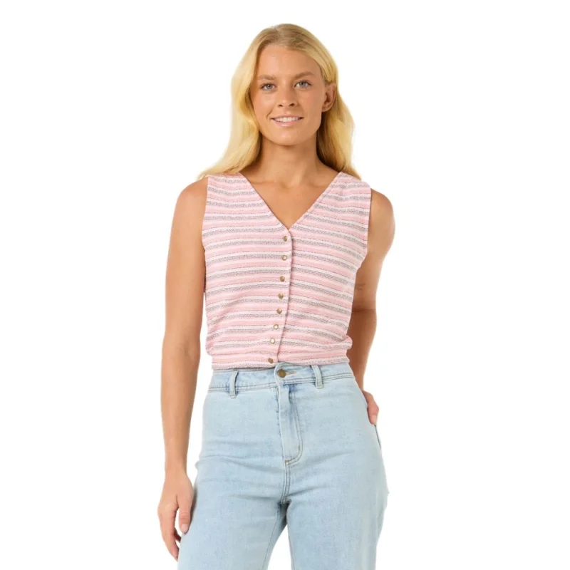 Bon Plan T-SHIRT RIP CURL SANZA WAFFLE TANK II