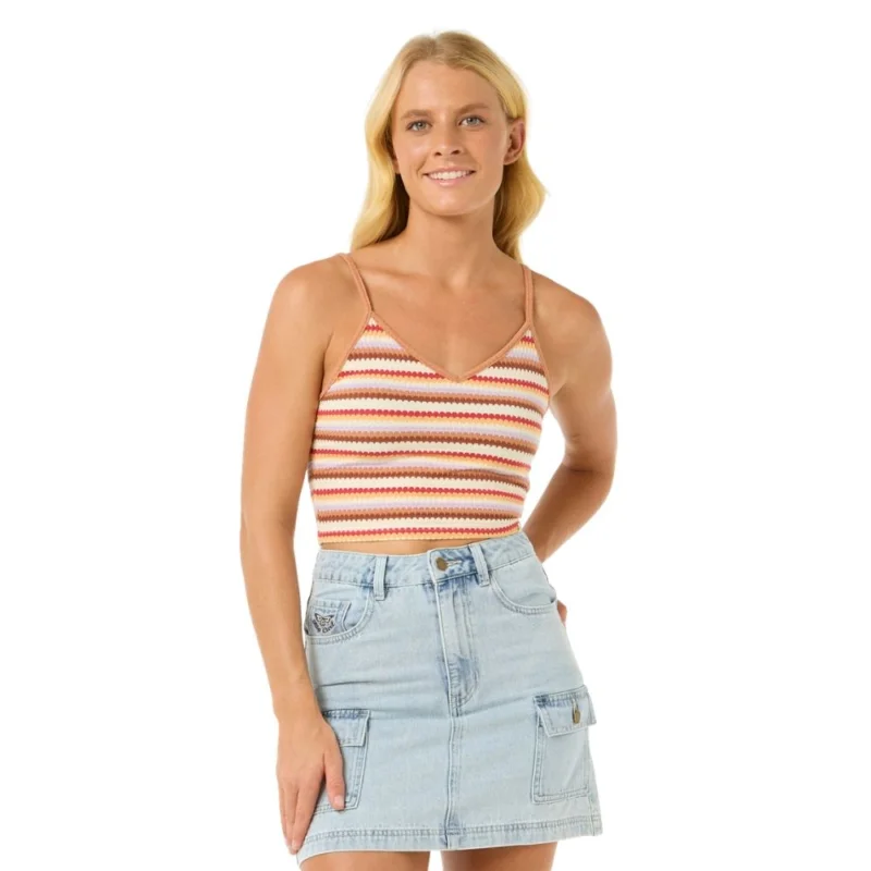 Meilleure Vente T-SHIRT RIP CURL BOBBI STRIPE