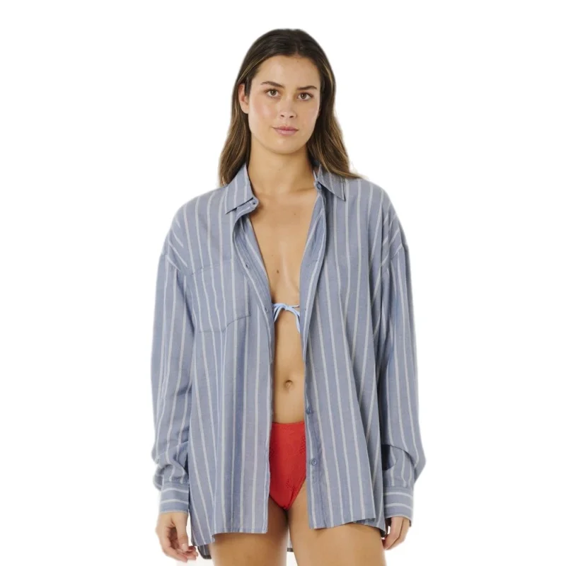 CHEMISE RIP CURL BEACH DAYS PINSTRIPE Prix Choc