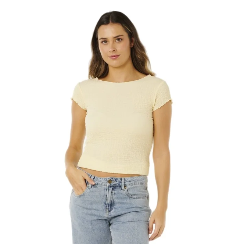 Bon Plan T-SHIRT RIP CURL COASTAL TOP