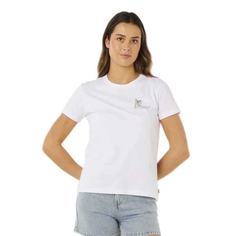 T-SHIRT RIP CURL TIDE LINE STANDARD Haute Qualité