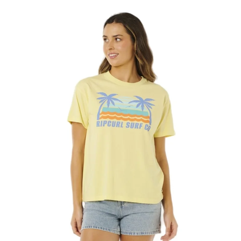 Meilleure Vente T-SHIRT RIP CURL MALIBU RELAXED