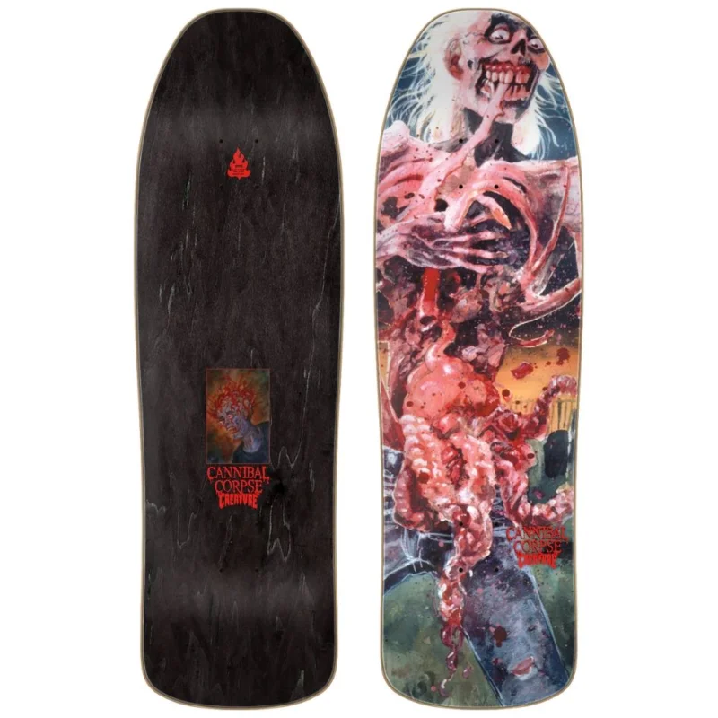 Haute Qualité PLANCHE DE SKATE CREATURE CANNIBAL CORPSE EATEN BACKTOLIFE 9.34‘‘