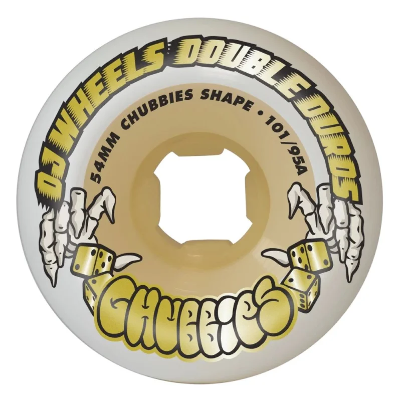 ROUES OJ WHEELS DOUBLE DURO CHUBBIES 101A/95A 54MM Haute Qualité