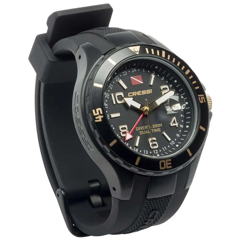 Jusqu'à Épuisement Des Stocks Cressi Montre Traveller Dual Time Gold