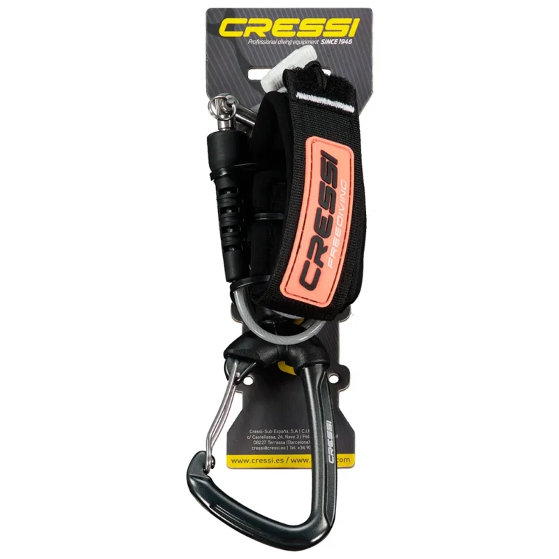 Cressi Mousqueton Apnea Lanyard with Aluminum Offre Exclusive