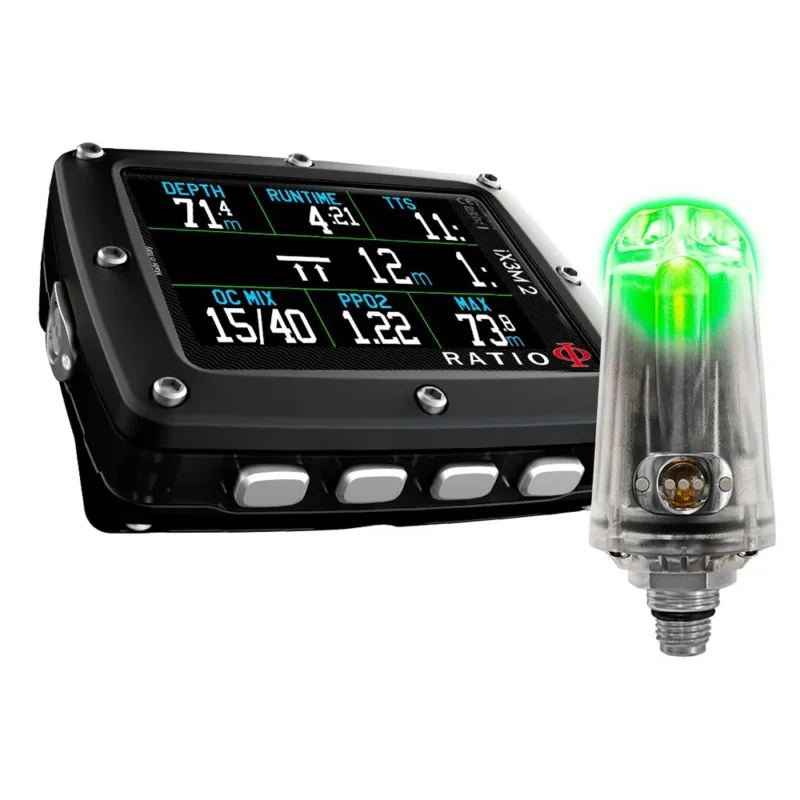 Commander Maintenant Ratio Ordinateur de plongée IX3M2 Tech + Transmitter + Shell Box