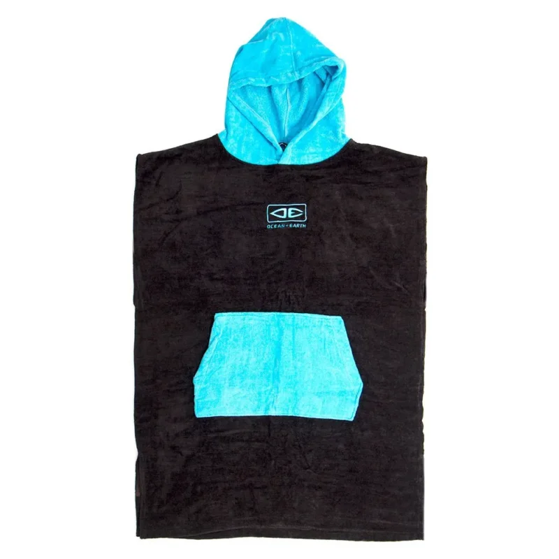 Commander Maintenant Ocean & Earth Poncho Hooded Youth