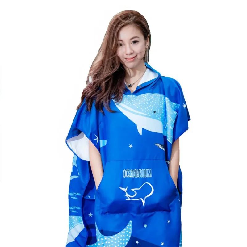 Oceanarium Poncho Whale Shark Cloak Top Vente