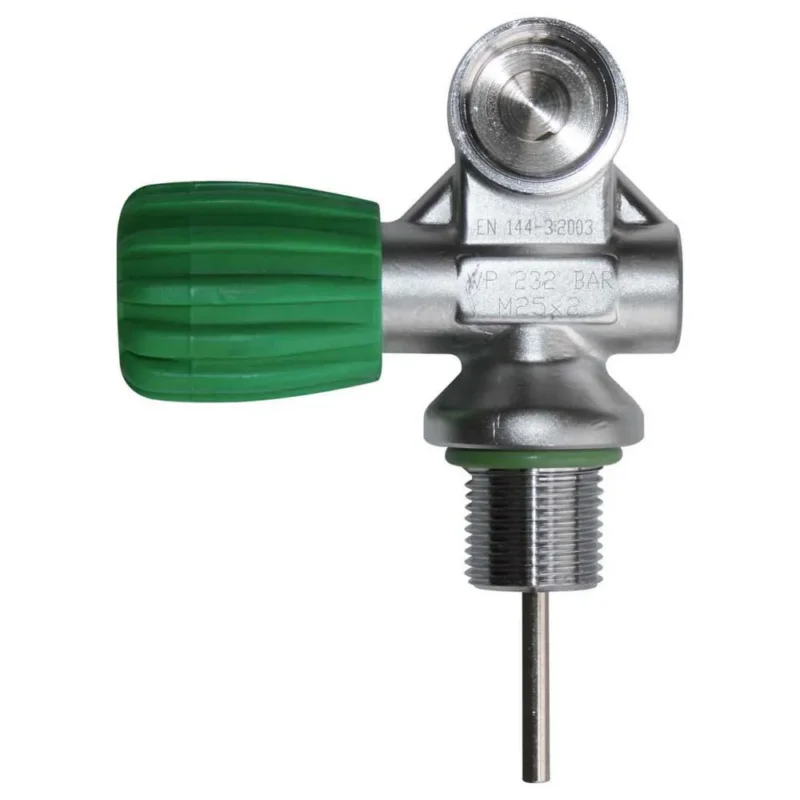 OMS Soupape DIN Mono EU Nitrox M26/2 230 Bar Populaire