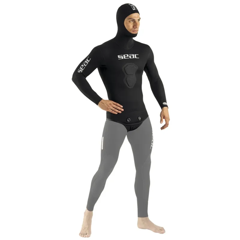 SEAC Veste de chasse sous-marine Black Shark Open Cell 7 mm Nouvel Arrivage