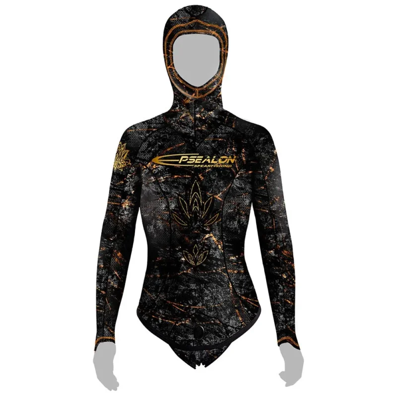 Epsealon Veste de chasse sous-marine pour femme Lotus 7 mm Nouvel Arrivage