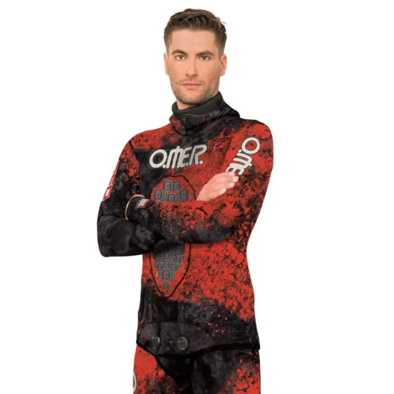 Omer Veste de chasse sous-marine Red Stone 5 mm Must-Have