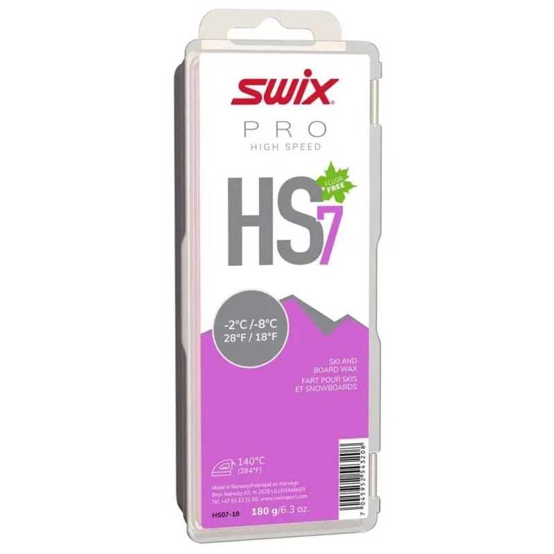 Swix Cire HS7 -2ºC/-8ºC 180 g Offre Du Jour