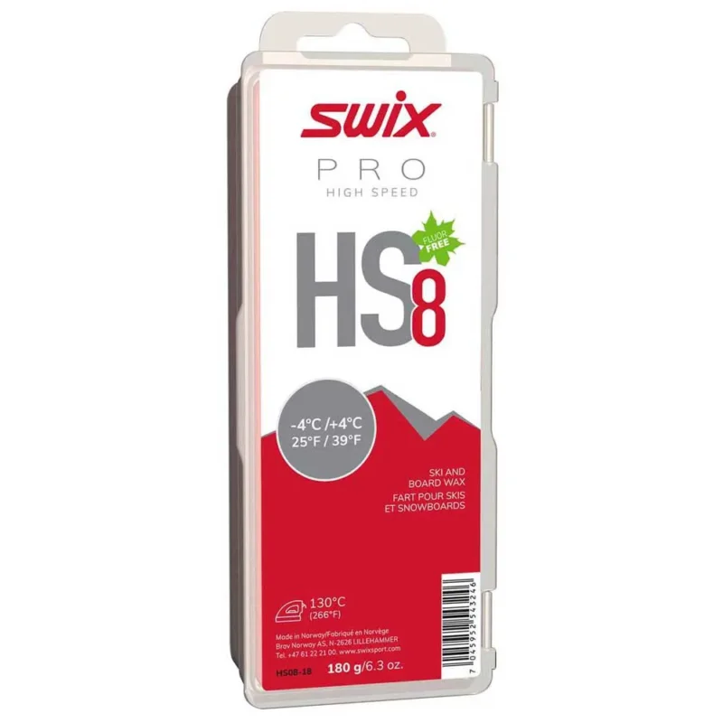 Swix Cire HS8 -4ºC/+4ºC 180 g Acheter En Ligne