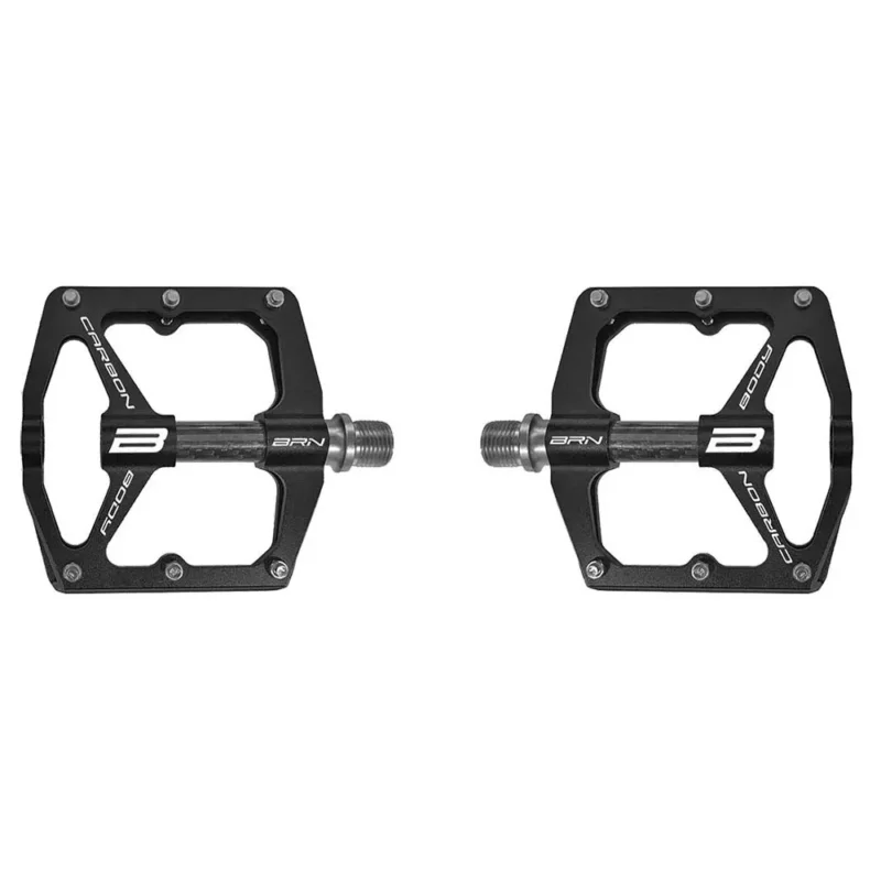 Marque Brn Pédales Flat CNC Carbon 6 Pins