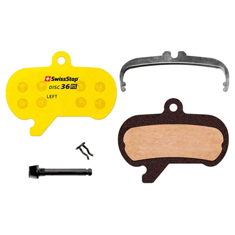 SwissStop Plaquettes de frein à disque organiques 36 RS-Shimano Dura Ace BR-R9170/Ultegra BR-R8070/105 BR-R7070/Tektro HD-R310/REVER MCX1 Flat Mount Vente Flash