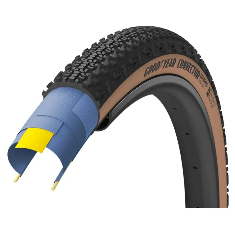 Goodyear Pneu de gravel Connector Ultimate 120 TPI TLC Tubeless 650B x 50 Expédition Rapide