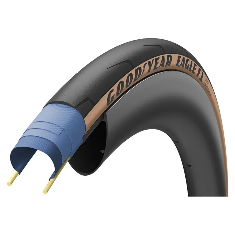 Goodyear Pneu de route Eagle F1 120 TPI TLC Tubeless 700C x 25 Nouveauté