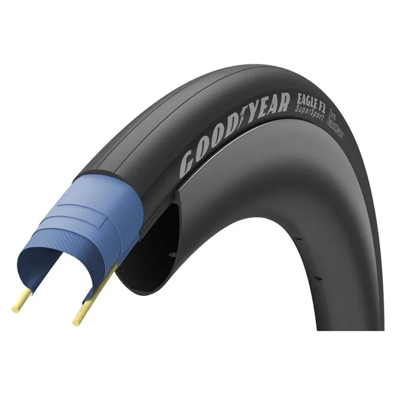 Goodyear Pneu de route Eagle F1 SuperSport 120 TPI TLC Tubeless 700C x 25 Dernier Modèle