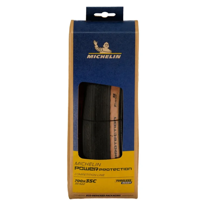 Vente Flash Michelin Pneu de route Power Protection 3x120 TPI Competition Tubeless 700C x 35