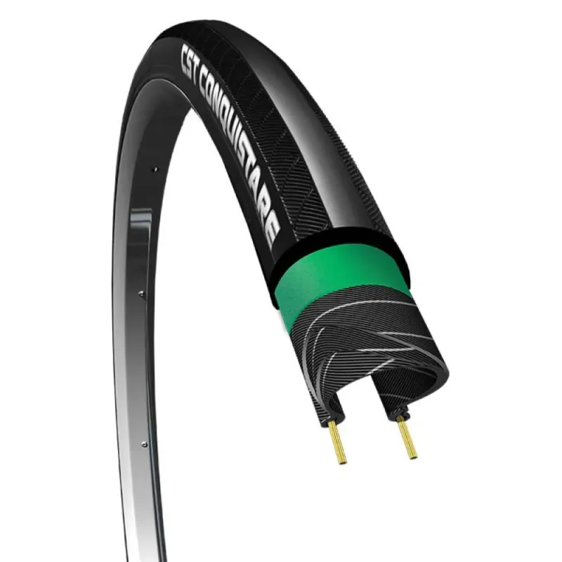 CST Pneu de route Premium Conquistare Tubeless 700 x 25 Prix Réduit