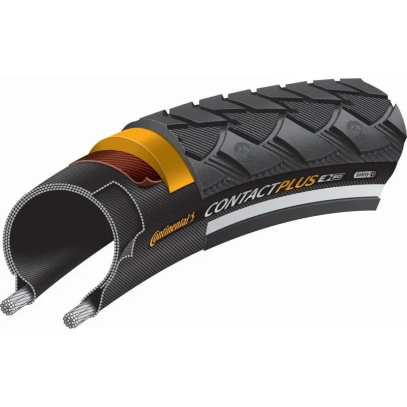 Marque Continental Pneu rigide urbain Contact Plus SafetyPlus Breaker 700C x 47