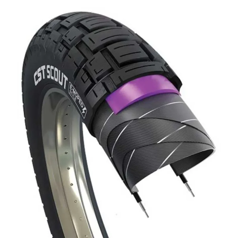 Prix Réduit CST Pneu rigide urbain Scout Fat 60 TPI 50kmh 20´´ x 4.00