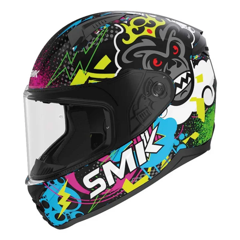 SMK Casque intégral junior Bionic Chimpz Dernier Modèle