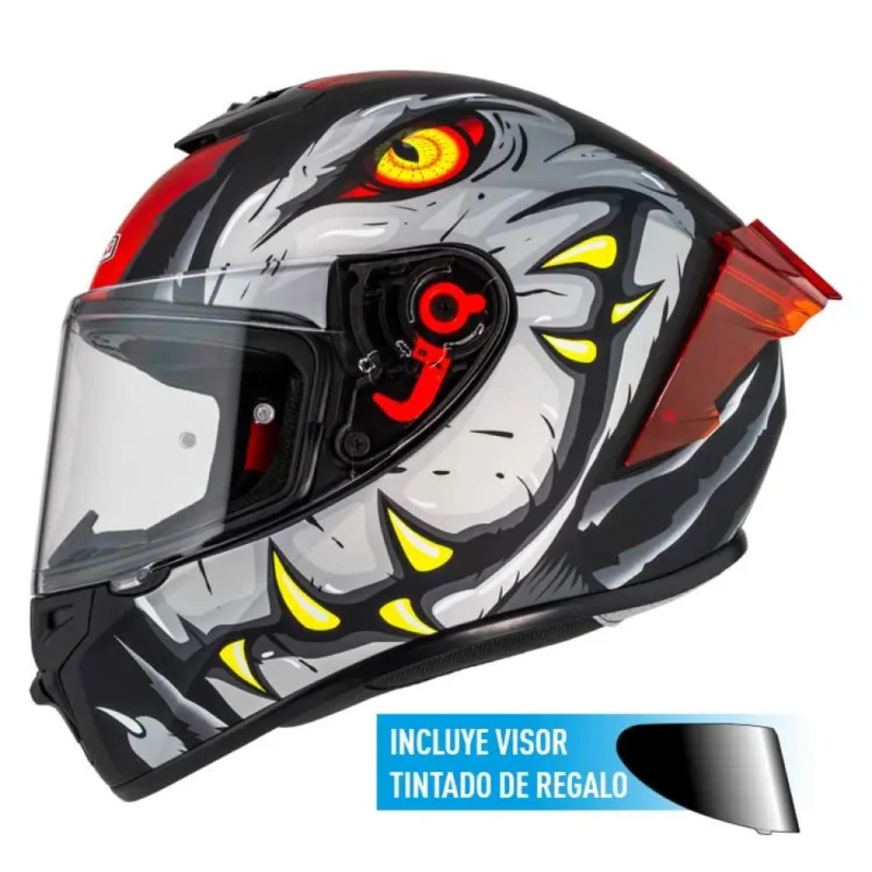 Nzi Casque intégral Trendy 3 Stream Raptor Clear+Tinted Visor Commande En Gros