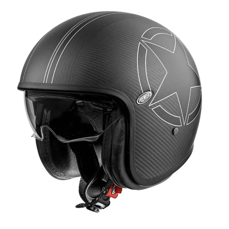 Offre Du Jour Premier Helmets Casque jet 23 Vintage Star Carbon BM 22.06