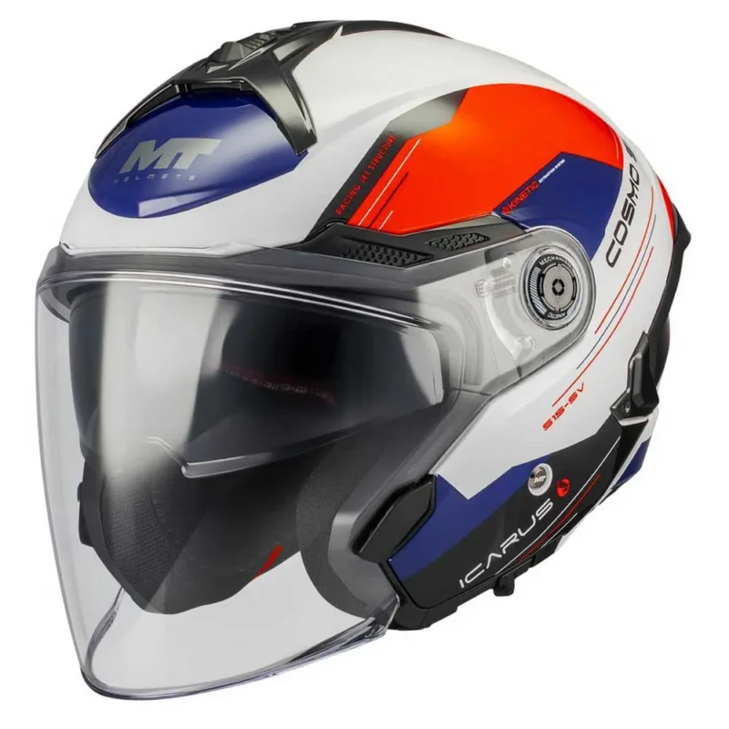 Bon Marché MT Helmets Casque jet Cosmo SV Icarus