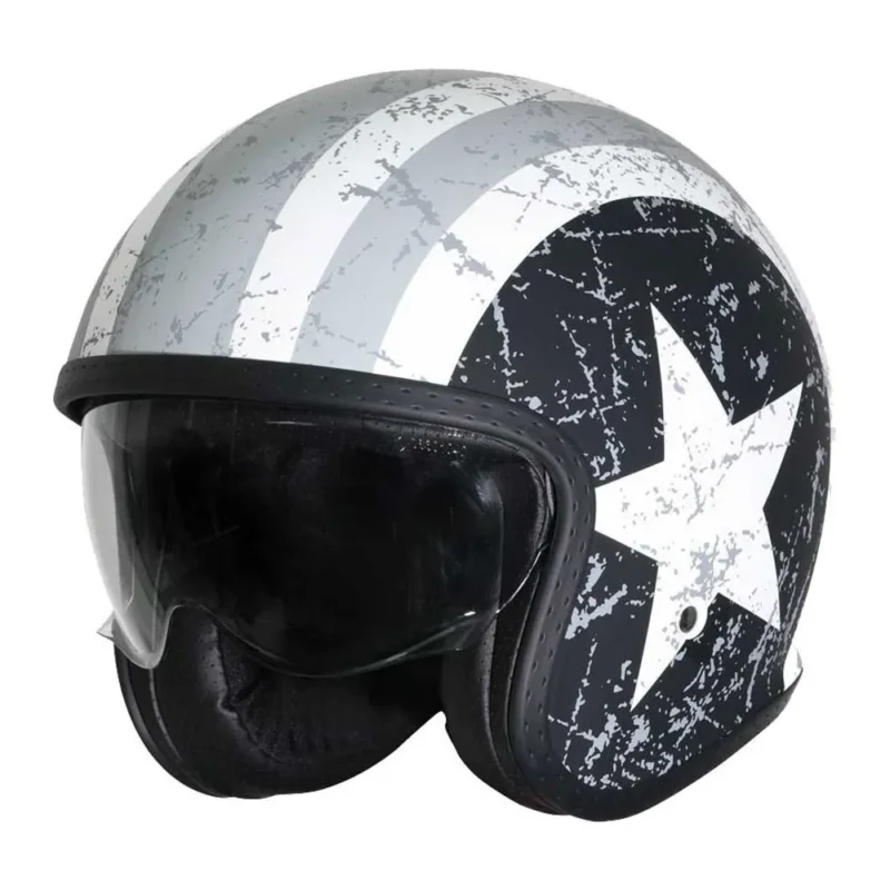 Origine Casque jet Spirit Rebel Star Expédition Rapide