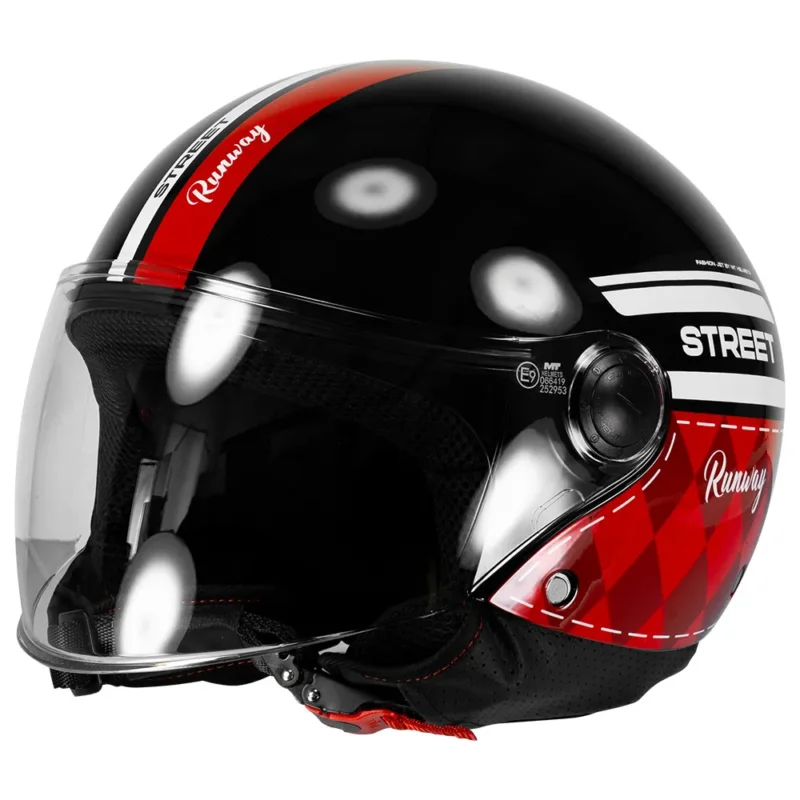 MT Helmets Casque jet Street S Runway Quantité Limitée