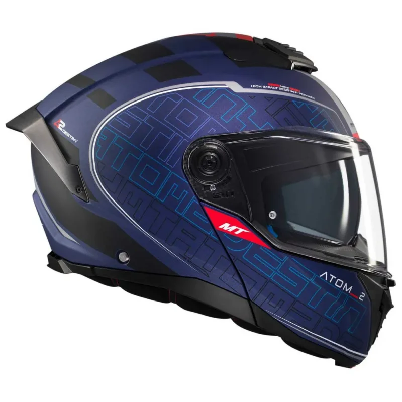 Retour Gratuit MT Helmets Casque modulable Atom 2 SV Destiny