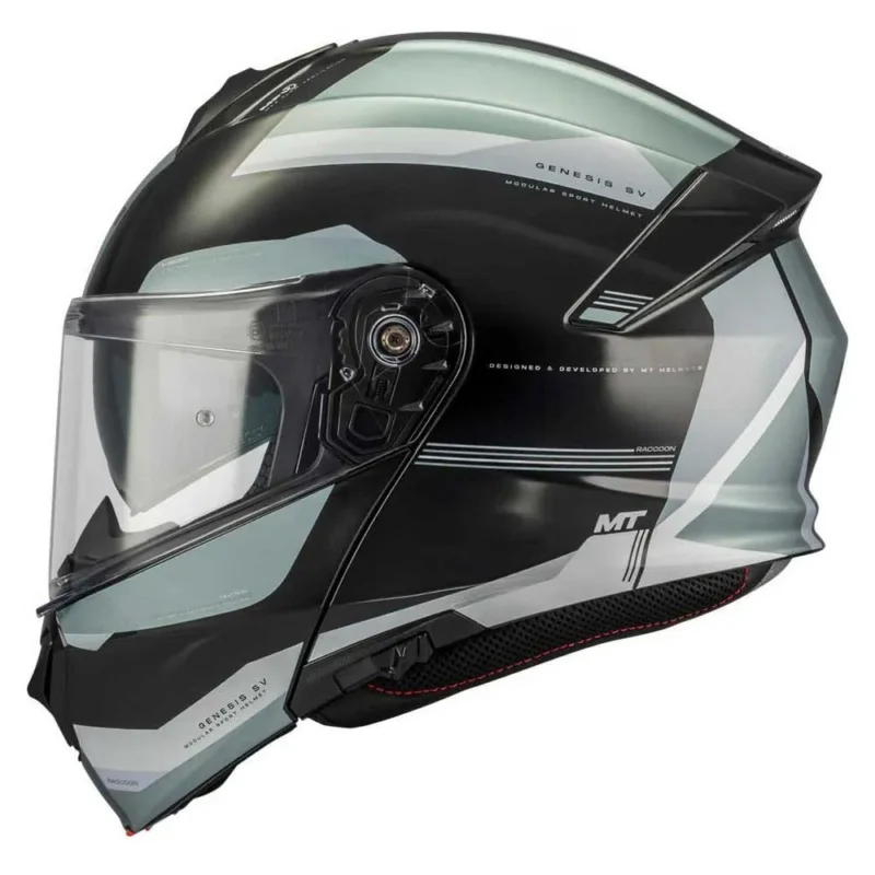 MT Helmets Casque modulable Genesis SV Raccoon Retour Gratuit