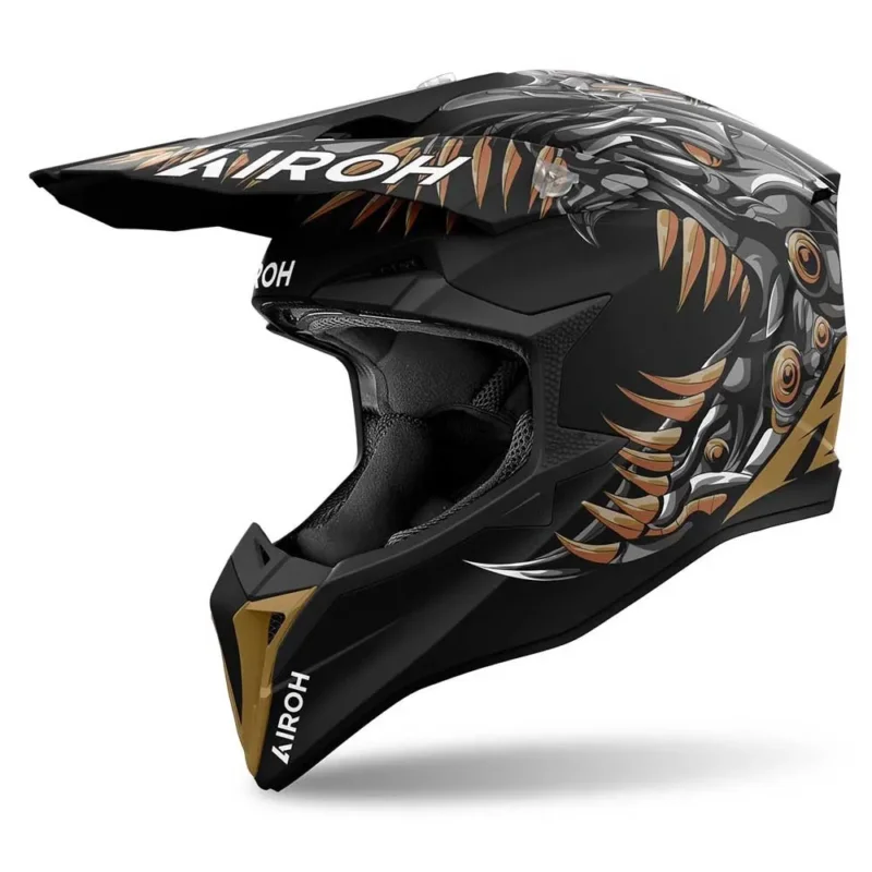 Authentique Airoh Casque tout-terrain Wraaap Cyborg