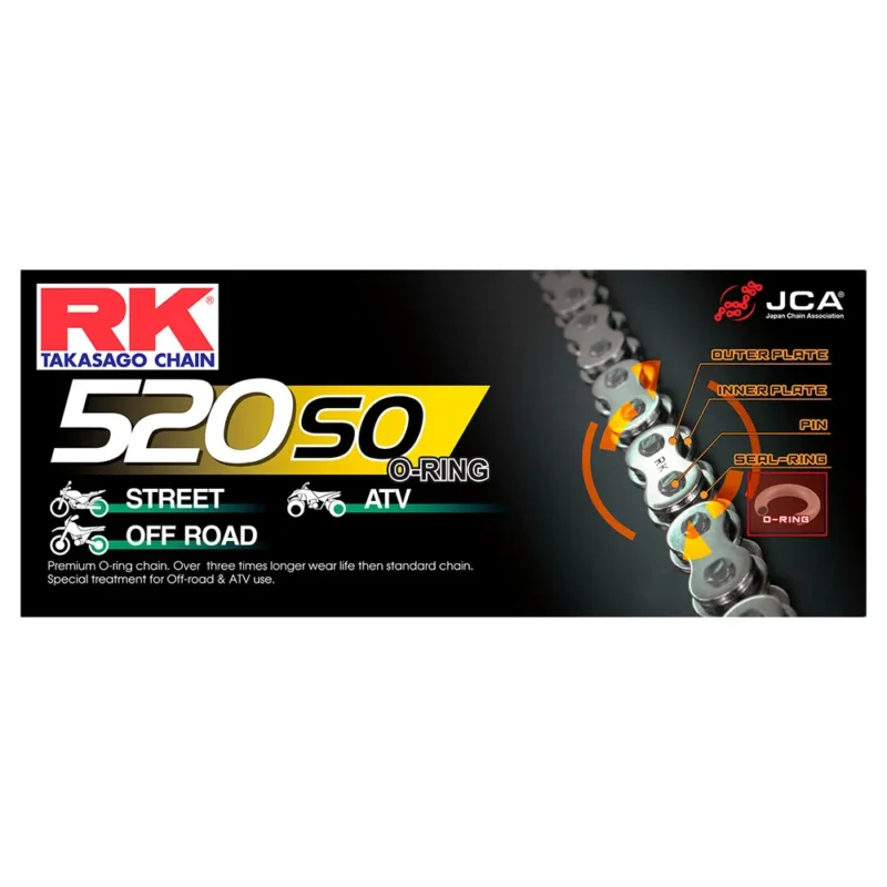 RK Chaîne 520SO Clip Commande En Gros