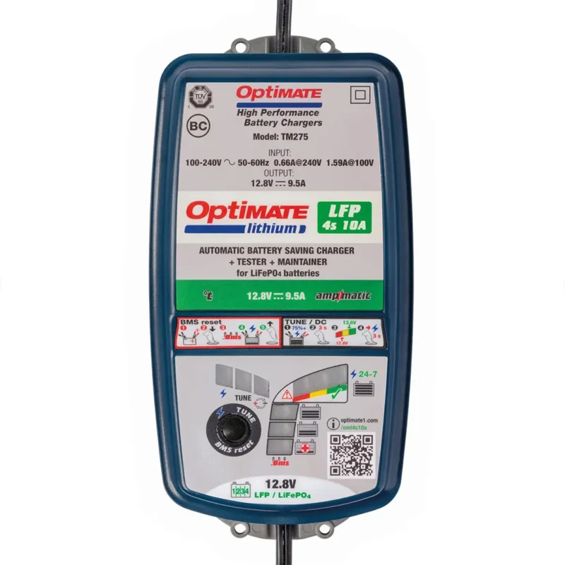 Réduction Tecmate Chargeur Optimate Lithium 4S 12V 10A TM274V2