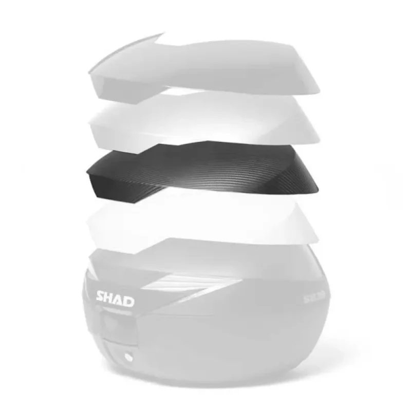Shad Housse de boîtier en carbone SH39 pour top case Quantité Limitée