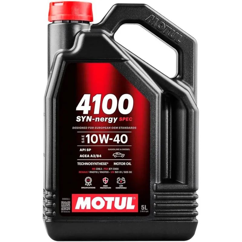 Motul Huile moteur 4100 Syn-Nergy Spec 10W40 5L Meilleur Choix