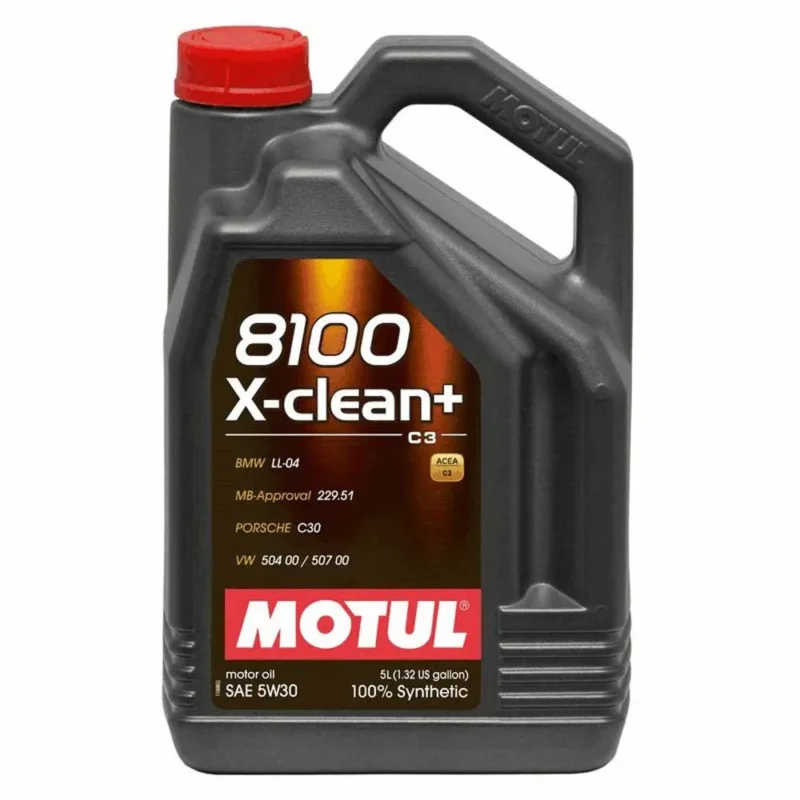 Motul Huile moteur 8100 X-Clean+ 5W30 5L Dernier Modèle